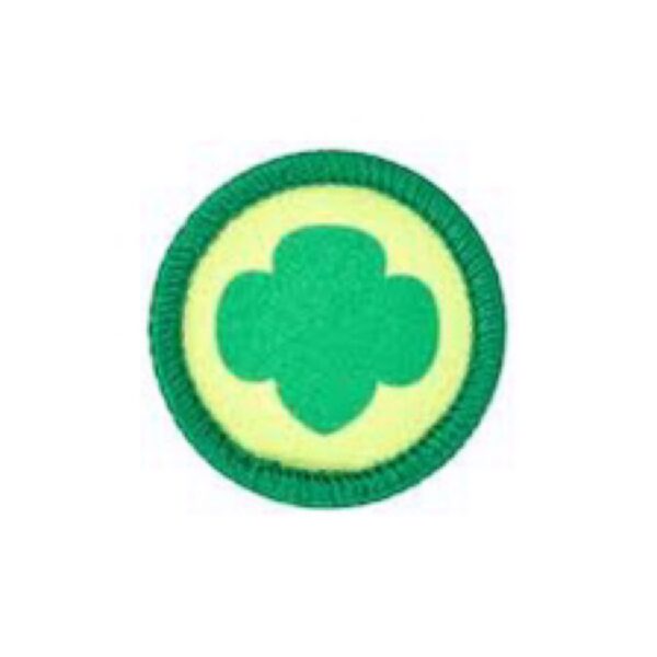 GIRL SCOUT TREFOIL CENTER PIECE PATCH