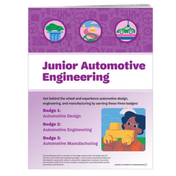 Junior Automotive Engineering Badge Requirements Pamphlet