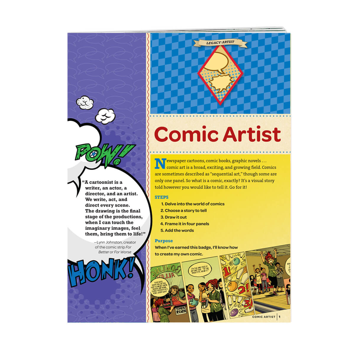 Cadette Comic Artist Badge Requirements GSSEM Curbside   Original 364 