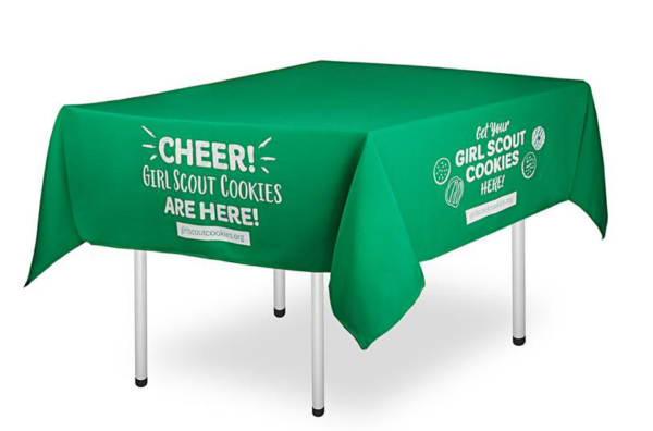 Girl Scout Cookie Tablecloth (60" x 60")